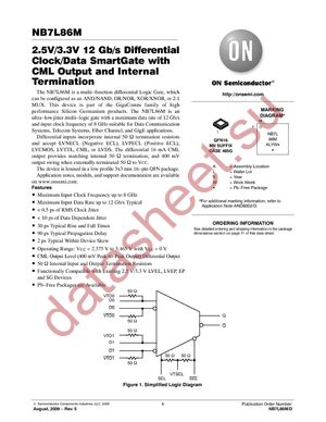 NB7L86MMNG datasheet  